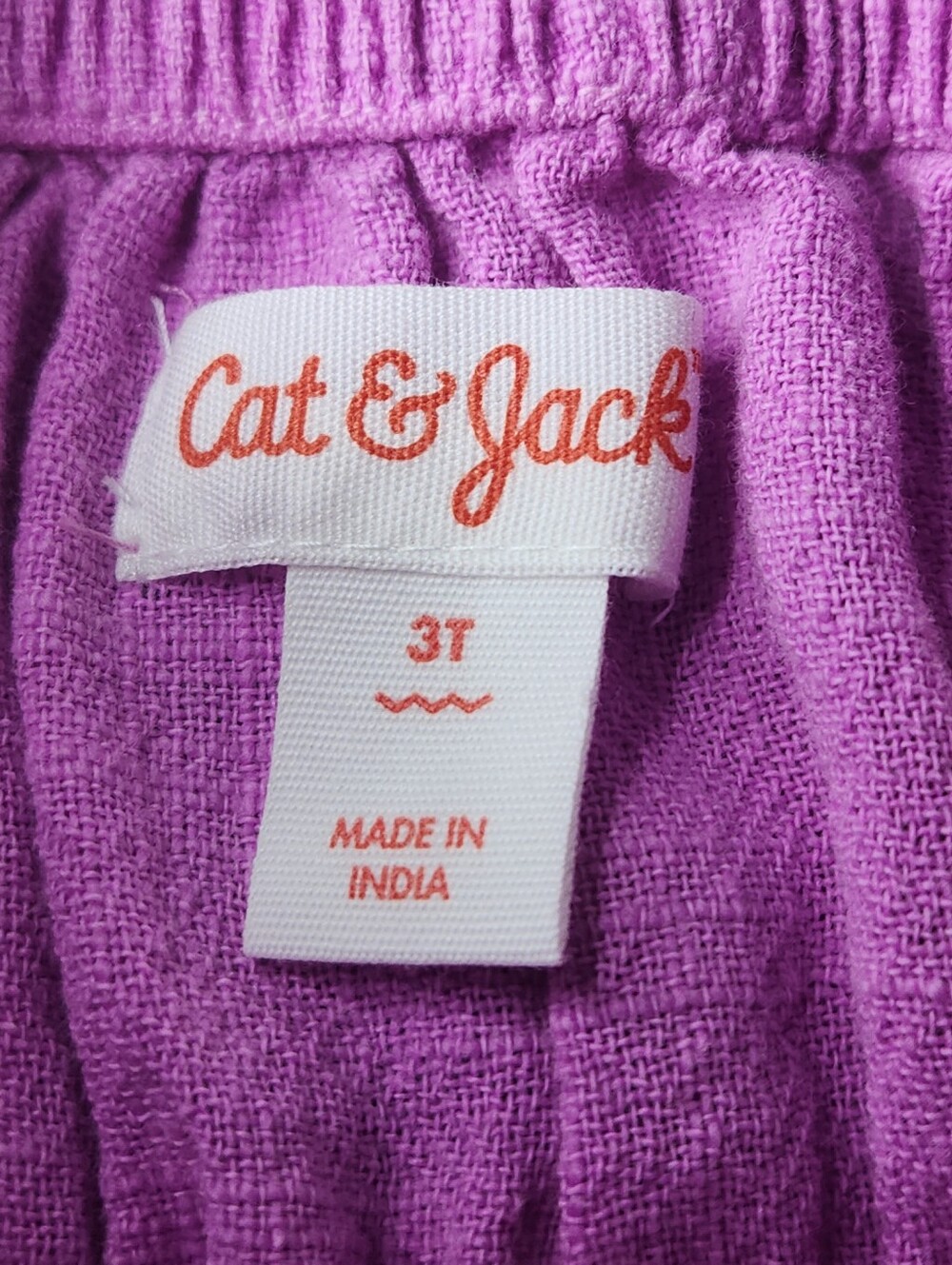 Toddler Girls' Gauze Dress - Cat & Jack Neon Purple 3T - Picture 8 of 11